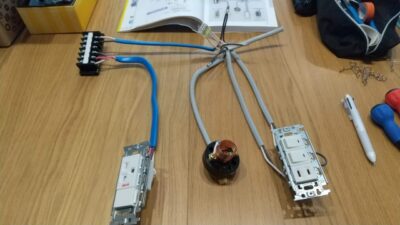 電気工事士 2種 技能試験セット １回練習分(電線、器具、ホーザン工具